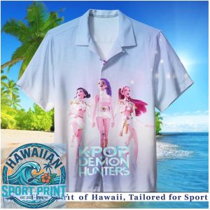 Kpop Demon Hunters Anime Fantasy Group Hawaiian Shirt