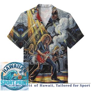 Led Zeppelin Guitar Legend Classic Rock Music Fan Hawaiian Shirt