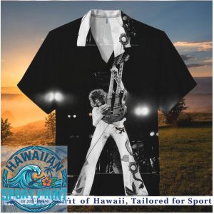 Led Zeppelin Jimmy Page Live Concert Guitar Hawaiian Shirt