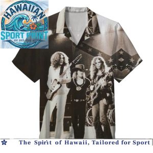 Led Zeppelin Rock Band Vintage Concert Tour Hawaiian Shirt