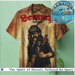 Lemmy Kilmister Motorhead Forever Rock Legend Vintage Hawaiian Shirt