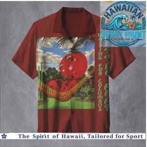 Little Feat Waiting For Columbus Red Tomato Hammock Classic Rock Hawaiian Shirt