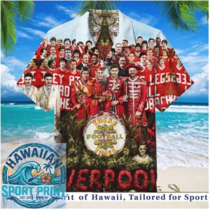 Liverpool Football Club Legends Soccer Team Retro Aloha Hawaiian Shirt