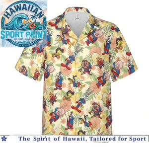 Looney Tunes Superhero Mashup Tropical Hawaiian Shirt