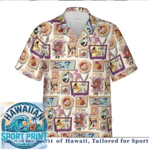 Looney Tunes Vintage Portrait Gallery Cartoon Hawaiian Shirt
