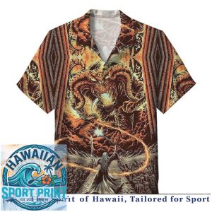 Lord Of The Rings Fantasy Dark Wizard Epic Hawaiian Shirt