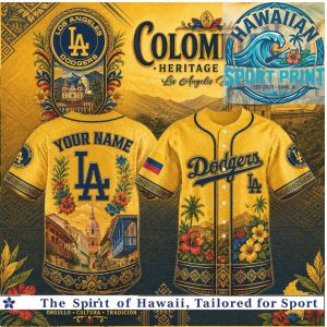 Los Angeles Dodgers Colombian Heritage Night Baseball Jersey