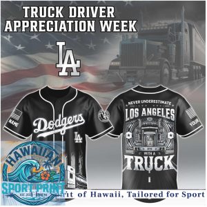 Los Angeles Dodgers Truck Driver Appreciation Week Baseball Jersey