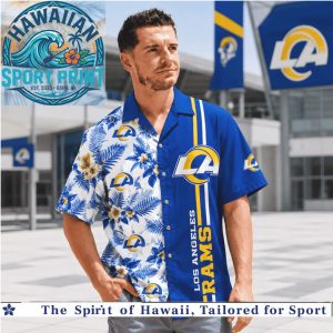 Los Angeles Rams Football Tropical Summer Hawaiian Shirt Aloha