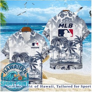 MLB Baseball League Logo Tropical Summer Hawaiian Shirt