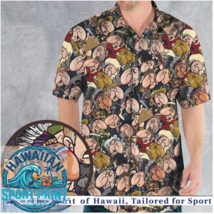 Mad Magazine Alfred E Neuman Funny Vintage Cartoon Hawaiian Shirt