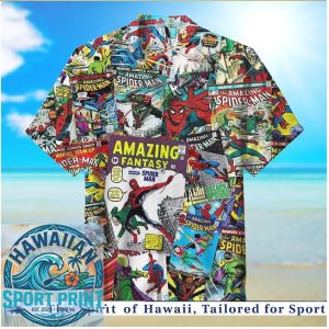 Marvel Comics Amazing Spider Man Retro Comic Hawaiian Shirt