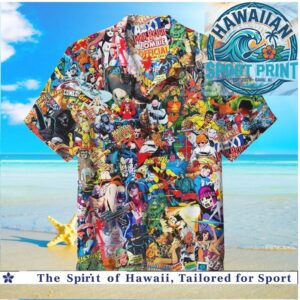 Marvel Comics Retro Superheroes Collage Hawaiian Shirt