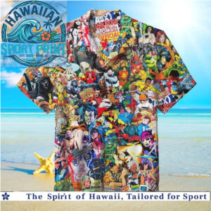 Marvel Comics Retro Superheroes Collage Hawaiian Shirt