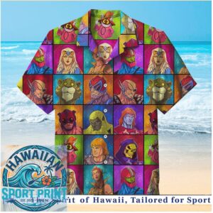 Masters Of The Universe He Man Retro Cartoon Character Hawaiian Shirt