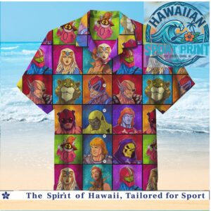 Masters Of The Universe He Man Retro Cartoon Character Hawaiian Shirt
