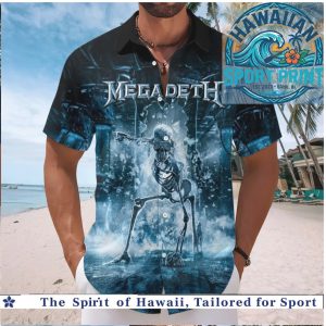 Megadeth Black Label Society Testament Metal Tour Music Hawaiian Shirt