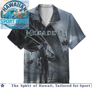 Megadeth Heavy Metal Band Skull Artwork Thrash Hawaiian Shirt
