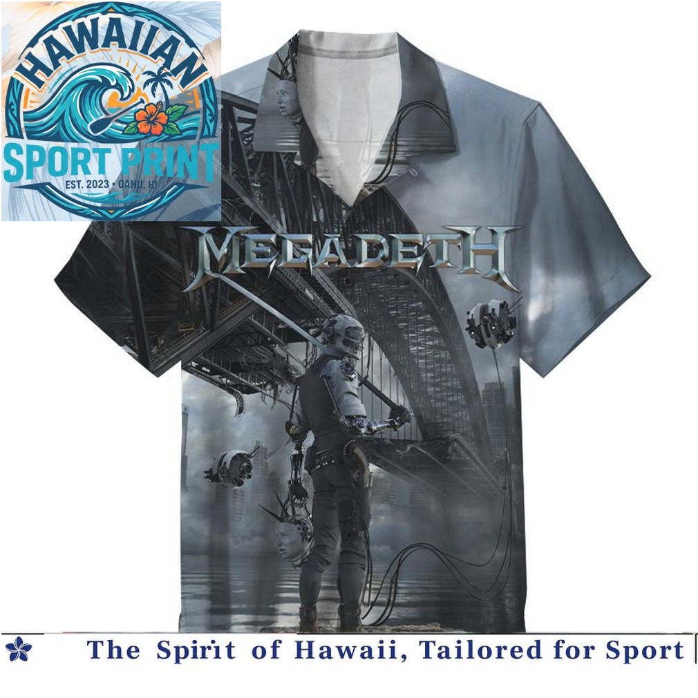 Megadeth Heavy Metal Band Skull Artwork Thrash Hawaiian Shirt Megadeth Heavy Metal Band Skull Artwork Thrash Hawaiian Shirt