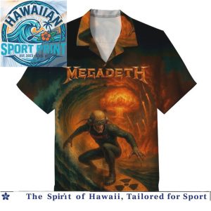 Megadeth Heavy Metal Rock Band Vic Rattlehead Hawaiian Shirt