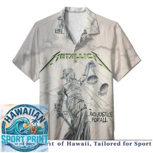 Metallica Heavy Metal Band Album Covers Hawaiian Shirt