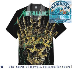 Metallica Heavy Metal Band Justice For All Tour Hawaiian Shirt