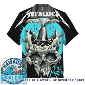 Metallica Heavy Metal Band Justice For All Tour Hawaiian Shirt