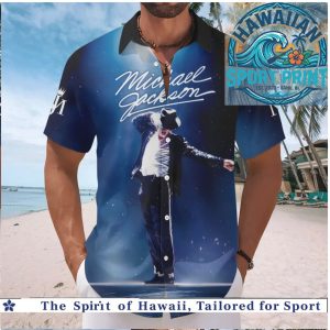 Michael Jackson Billie Jean Signature Tropical Summer Hawaiian Shirt Beach