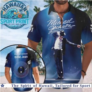 Michael Jackson Billie Jean Signature Tropical Summer Hawaiian Shirt Beach
