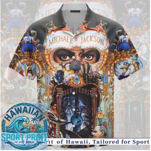 Michael Jackson Dangerous Album Art Music Legend Tropical Hawaiian Shirt
