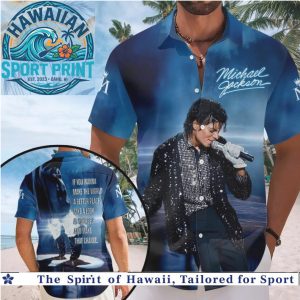 Michael Jackson King Of Pop Moonwalk World Tour Music Hawaiian Shirt Beach