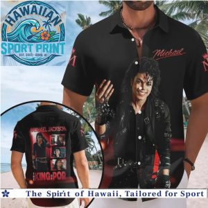 Michael Jackson King Of Pop Vintage Legend Music Hawaiian Shirt Beach Aloha