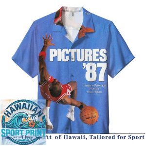 Michael Jordan Chicago Bulls Basketball Legend Vintage Hawaiian Shirt