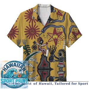 Midnight Oil Band Album Art Print Short Sleeve Hawaiian Shirt