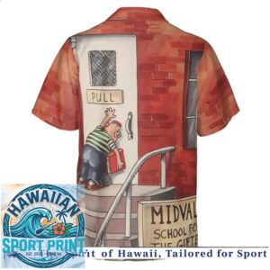 Midvale School Vintage Comic Character Hawaiian Shirt