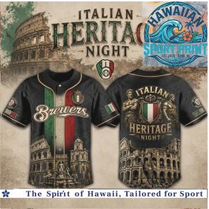 Milwaukee Baseball Italian Heritage Night Rome Colosseum Baseball Jersey