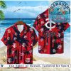 MLB Baseball League Logo Tropical Summer Hawaiian Shirt MLB Baseball League Logo Tropical Summer Hawaiian Shirt