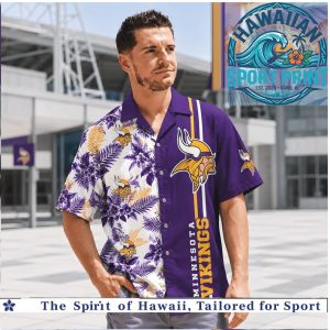 Minnesota Vikings Football Tropical Summer Hawaiian Shirt Beach