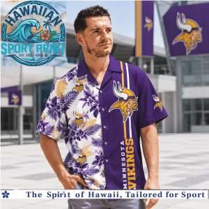 Minnesota Vikings Football Tropical Summer Hawaiian Shirt Beach