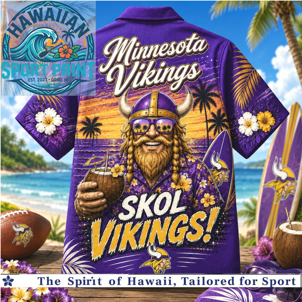 Minnesota Vikings Skol Viking Tropical Summer Beach Aloha Hawaiian Shirt Minnesota Vikings Skol Viking Tropical Summer Beach Aloha Hawaiian Shirt