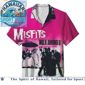Misfits Horror Punk Band Classic Skull Logo Hawaiian Shirt