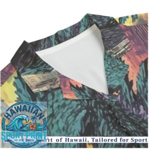 Monster Godzilla Retro Japanese Art Hawaiian Shirt