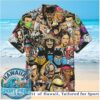 Rush Progressive Rock Band Album Covers Collage Hawaiian Shirt Rush Progressive Rock Band Album Covers Collage Hawaiian Shirt