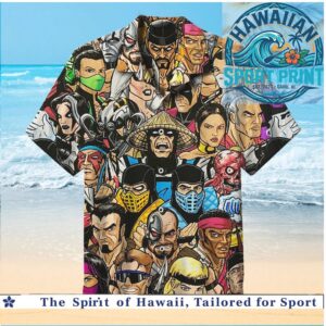 Mortal Kombat Characters Collage Tropical Hawaiian Shirt