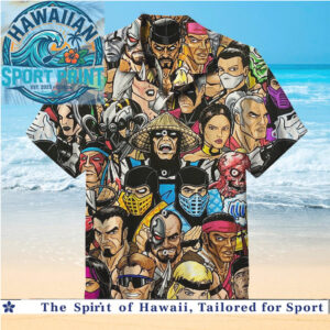Mortal Kombat Characters Collage Tropical Hawaiian Shirt