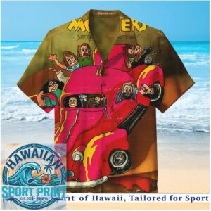 Mothers Band Pink Car Classic Rock Vintage Hawaiian Shirt