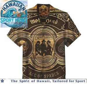 Motorhead Ace Of Spades Heavy Metal Vintage Western Hawaiian Shirt