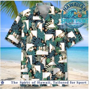 Mountain Climbing Hiking Tropical Tropical Summer Hawaiian Shirt