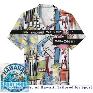 Mudhoney Grunge Rock Band Concert Graphic Print Hawaiian Shirt