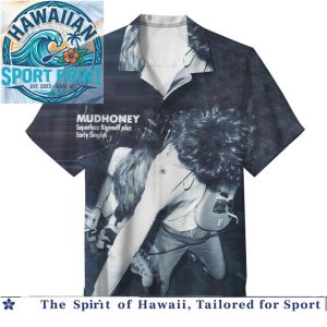 Mudhoney Grunge Rock Band Concert Graphic Print Hawaiian Shirt